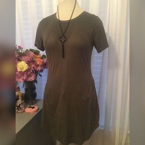 Suede dress